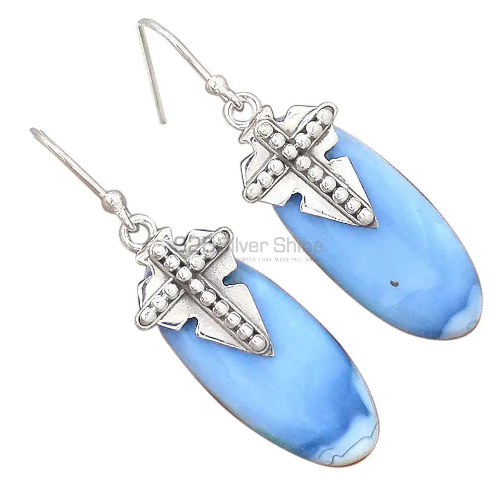 Genuine Agate Gemstone Earrings Exporters In 925 Sterling Silver Jewelry 925SE2608_0