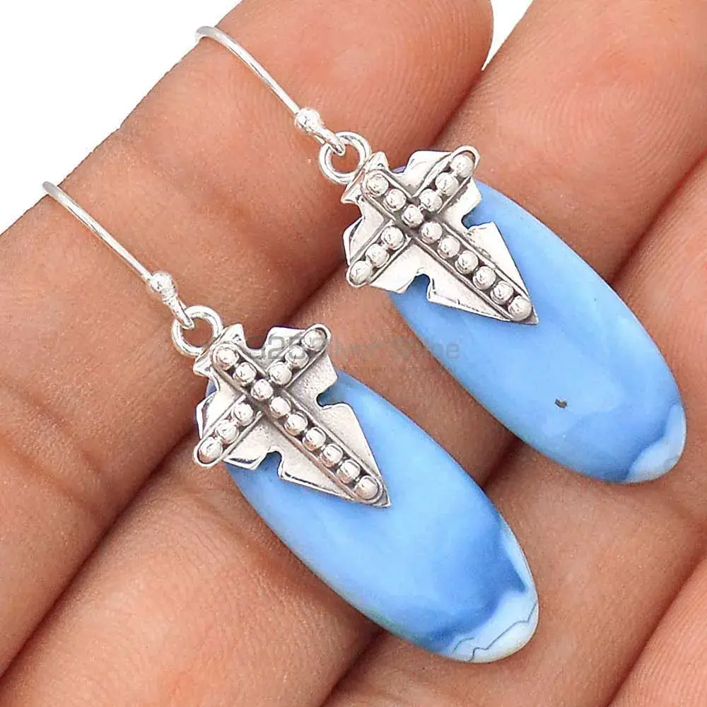 Genuine Agate Gemstone Earrings In 925 Sterling Silver Jewelry 925SE2608_2