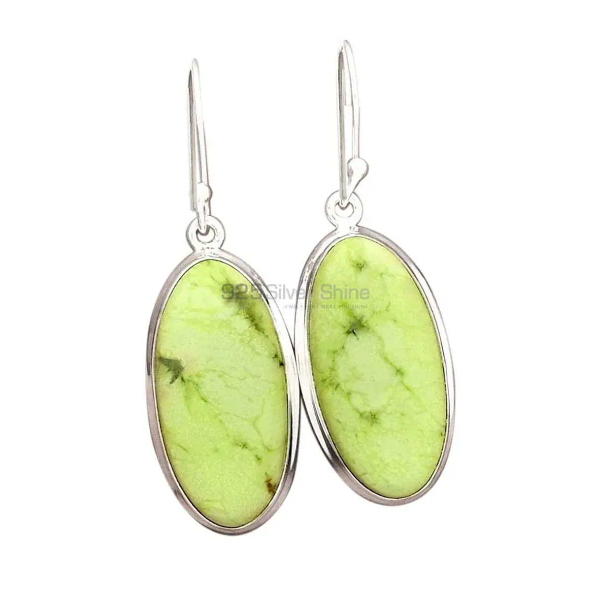 Genuine Agate Gemstone Earrings In 925 Sterling Silver 925SE2262