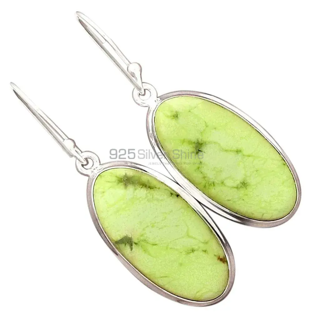 Genuine Agate Gemstone Earrings In 925 Sterling Silver 925SE2262_1