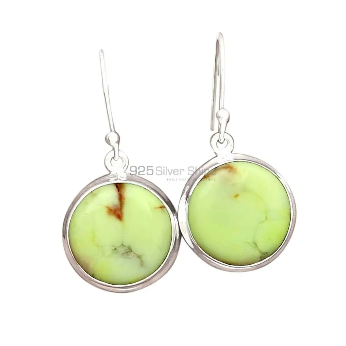 Genuine Agate Gemstone Earrings In Solid 925 Silver 925SE2265