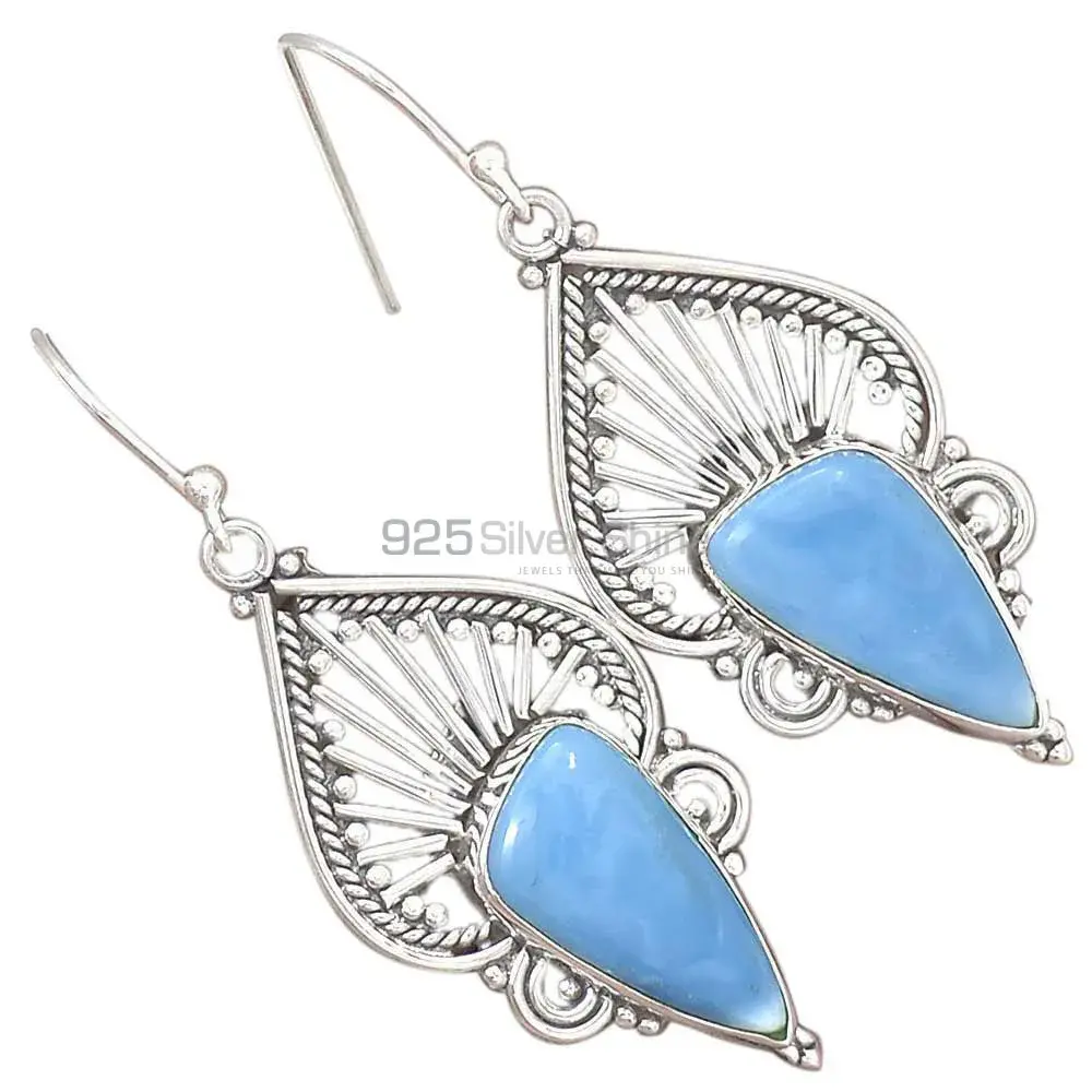 Genuine Agate Gemstone Earrings In Solid 925 Silver 925SE2657_1