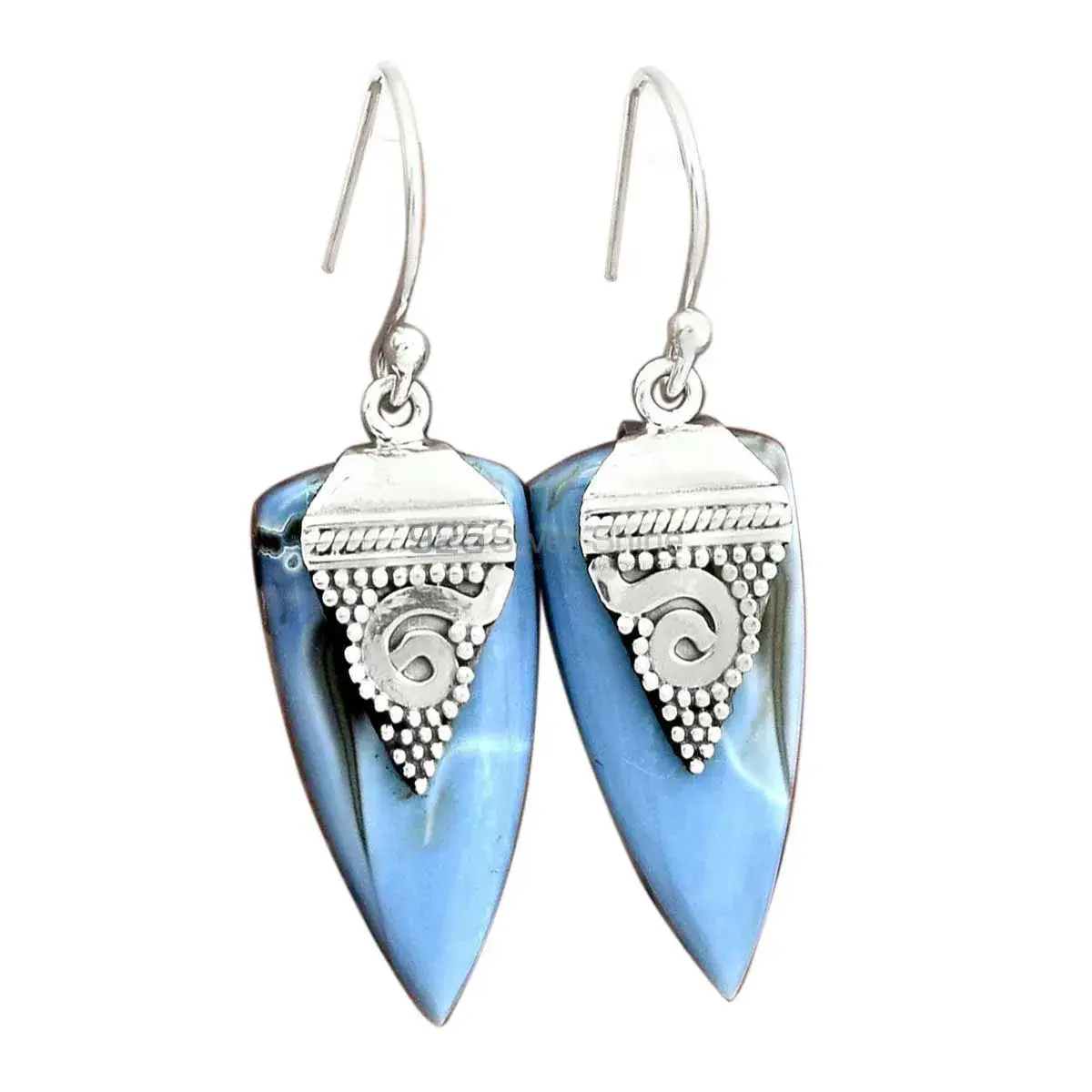 Genuine Agate Gemstone Earrings In 925 Sterling Silver Jewelry 925SE2523_0