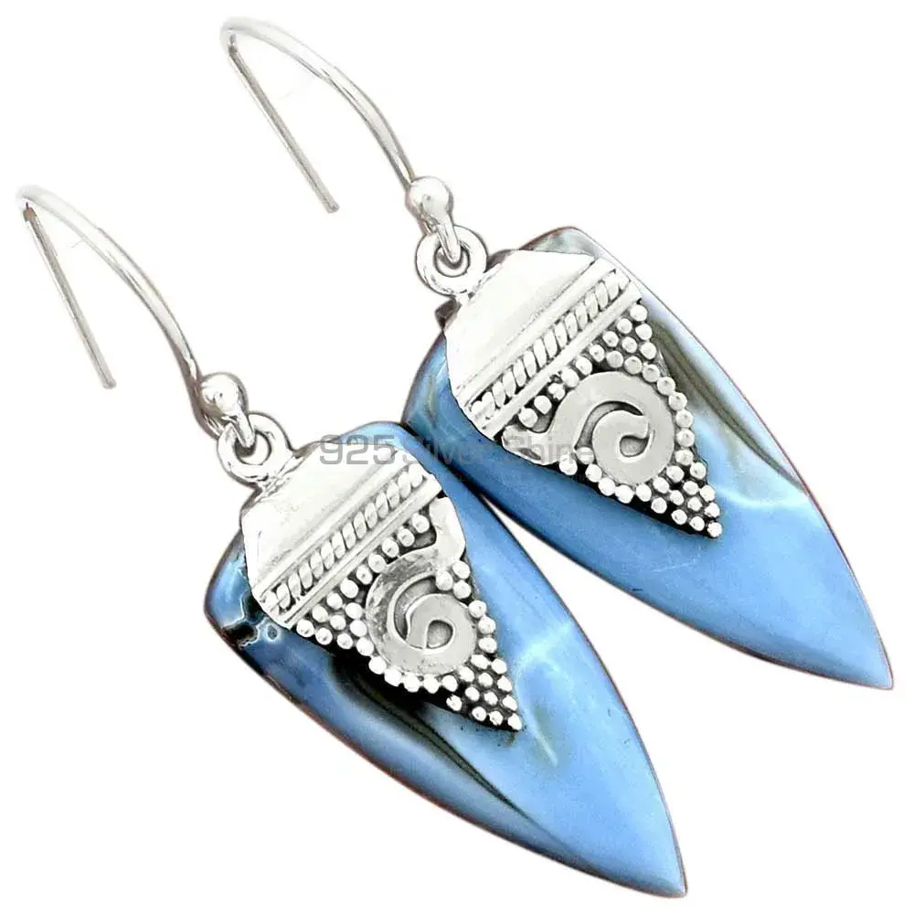 Genuine Agate Gemstone Earrings In 925 Sterling Silver Jewelry 925SE2523_1
