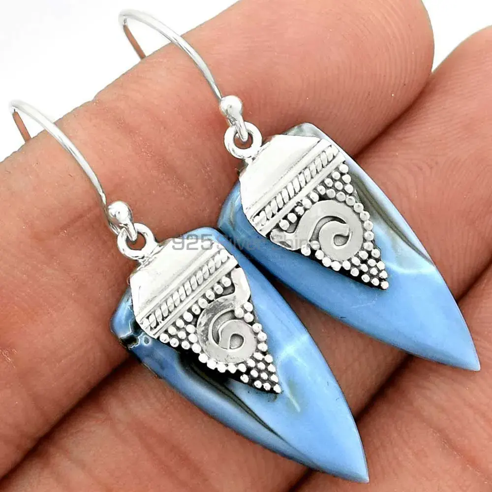 Genuine Agate Gemstone Earrings In 925 Sterling Silver Jewelry 925SE2523_2