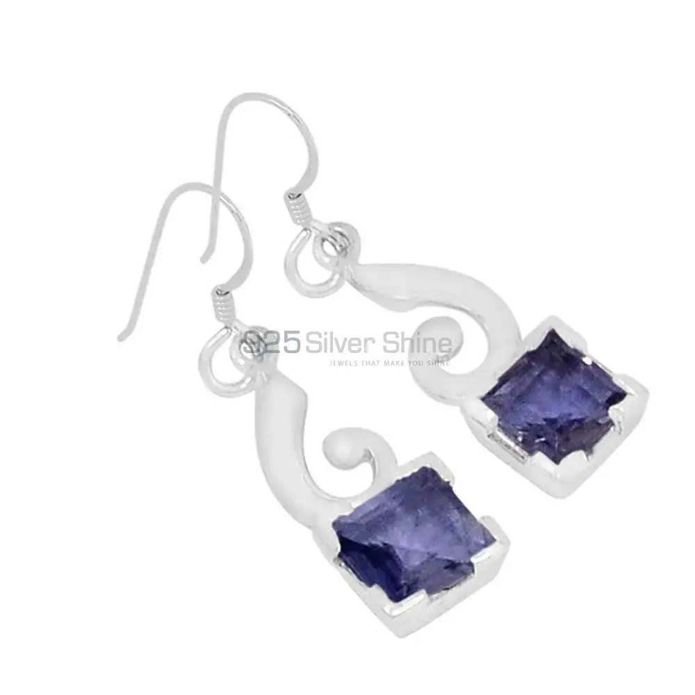 Genuine Amethyst Gemstone Earrings In 925 Sterling Silver Jewelry 925SE574_0