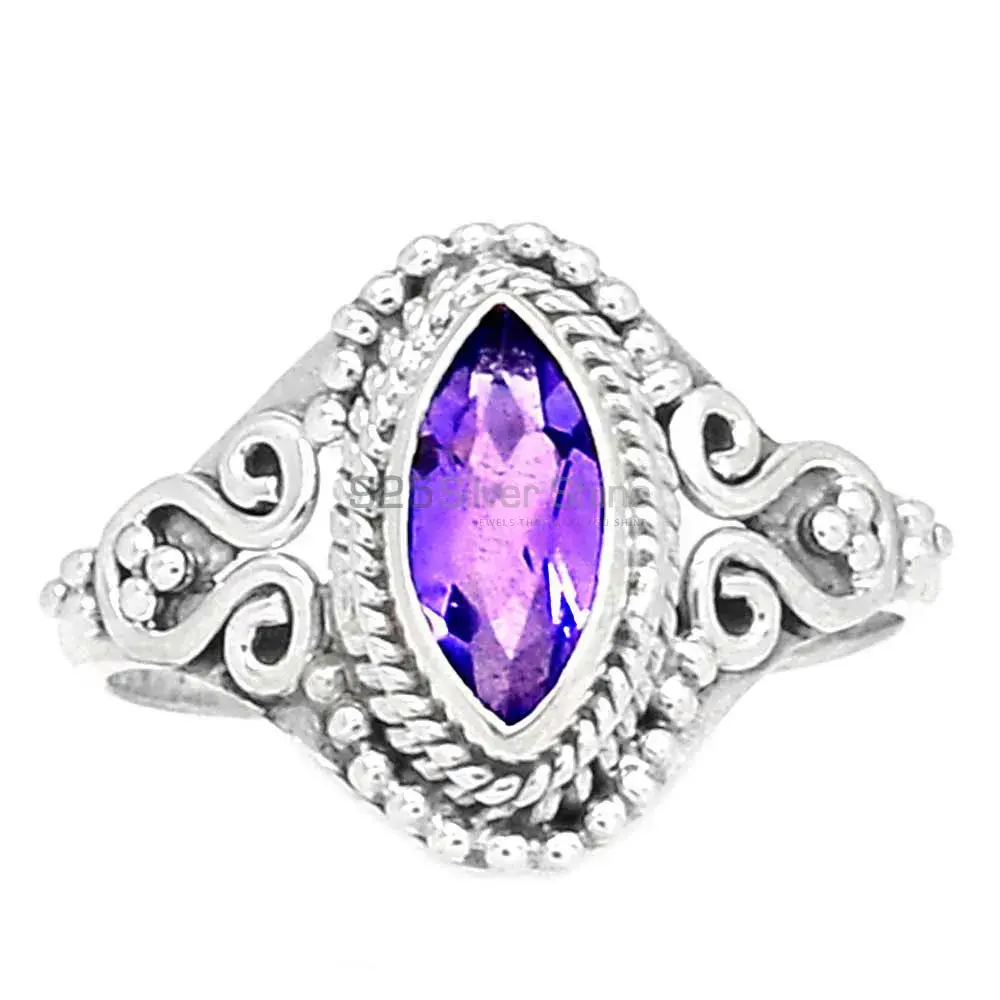 Boho Sterling Silver Amethyst Rings 925SR2346_1