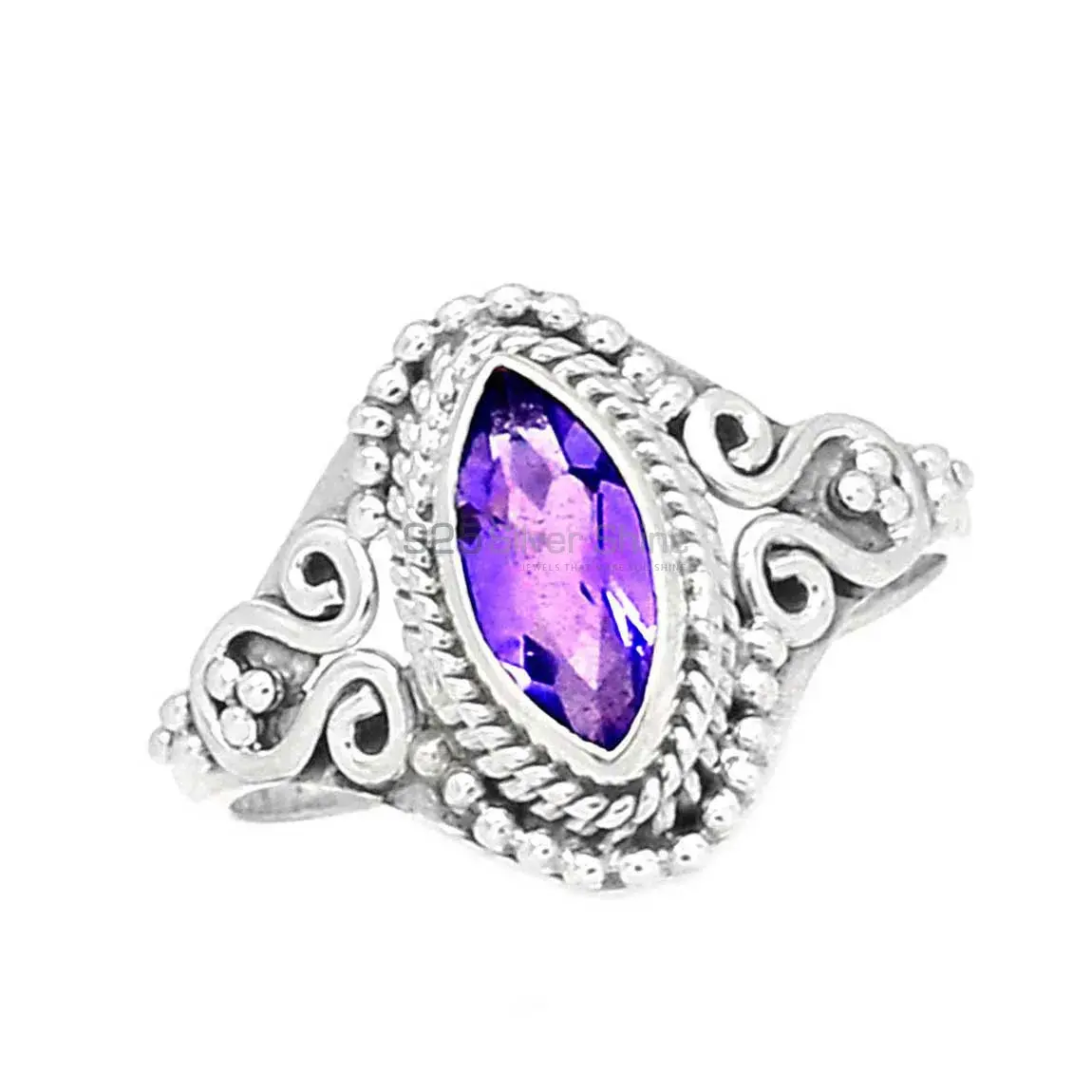 Boho Sterling Silver Amethyst Rings 925SR2346_2