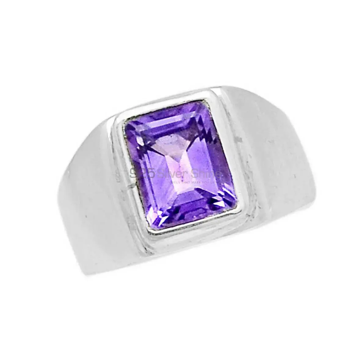 Amethyst Silver Weddings Rings 925SR2344