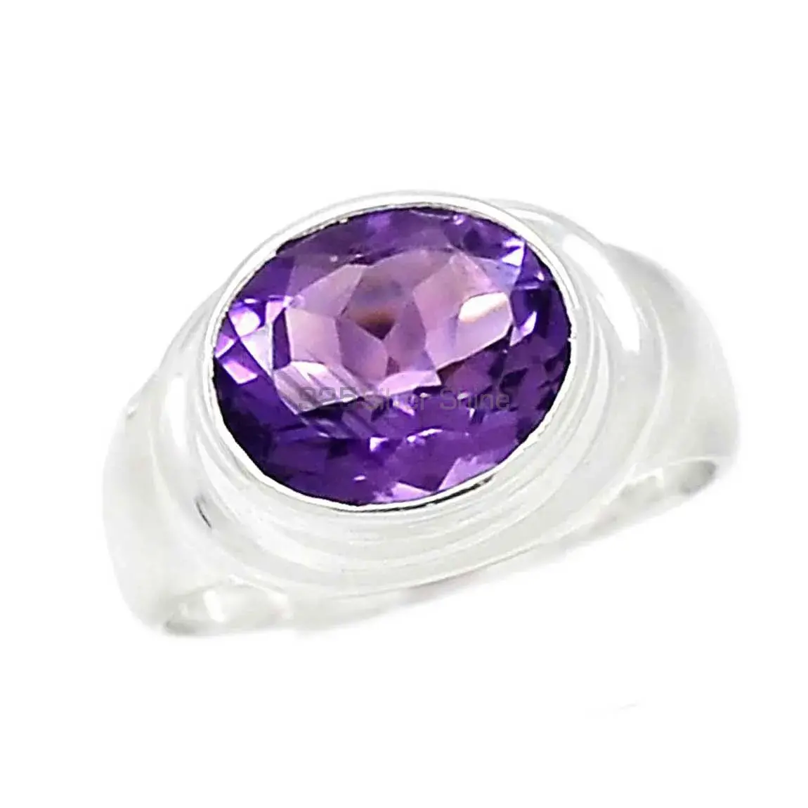 Amethyst Silver Weddings Rings 925SR2344_2