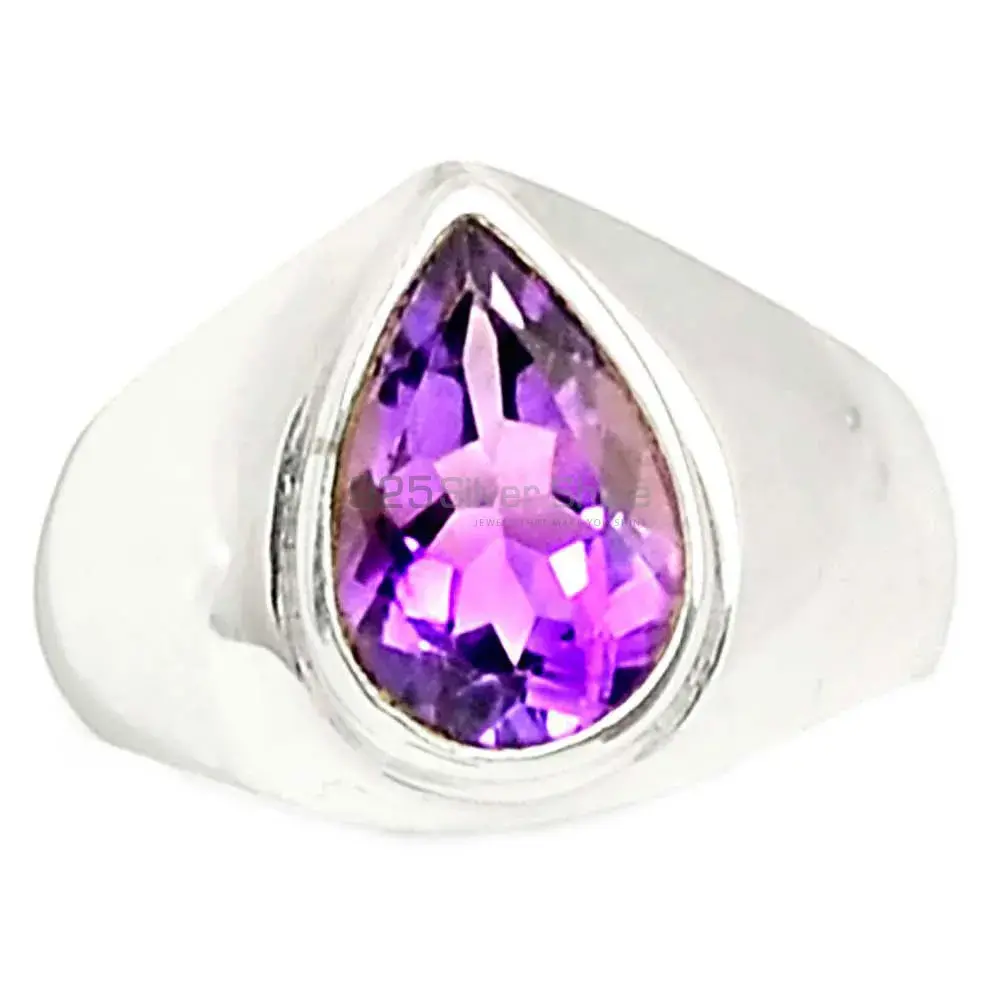 Amethyst Silver Weddings Rings 925SR2344_5