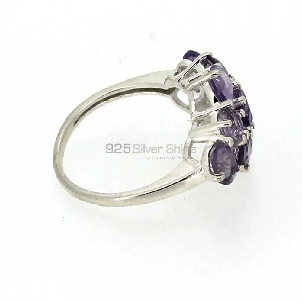 Genuine Amethyst Gemstone Ring In Sterling Silver 925SR01-2_1