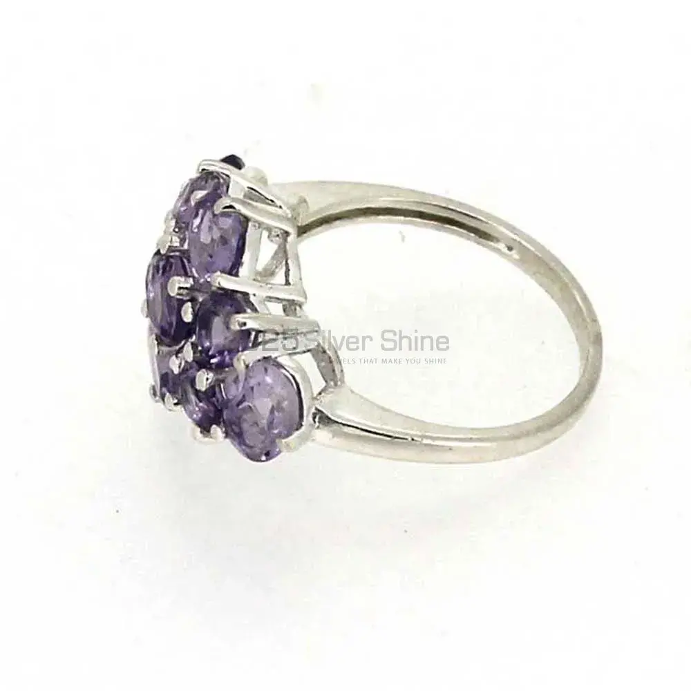Genuine Amethyst Gemstone Ring In Sterling Silver 925SR01-2_3