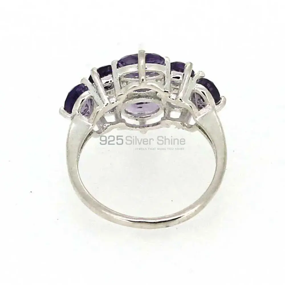 Genuine Amethyst Gemstone Ring In Sterling Silver 925SR01-2_3