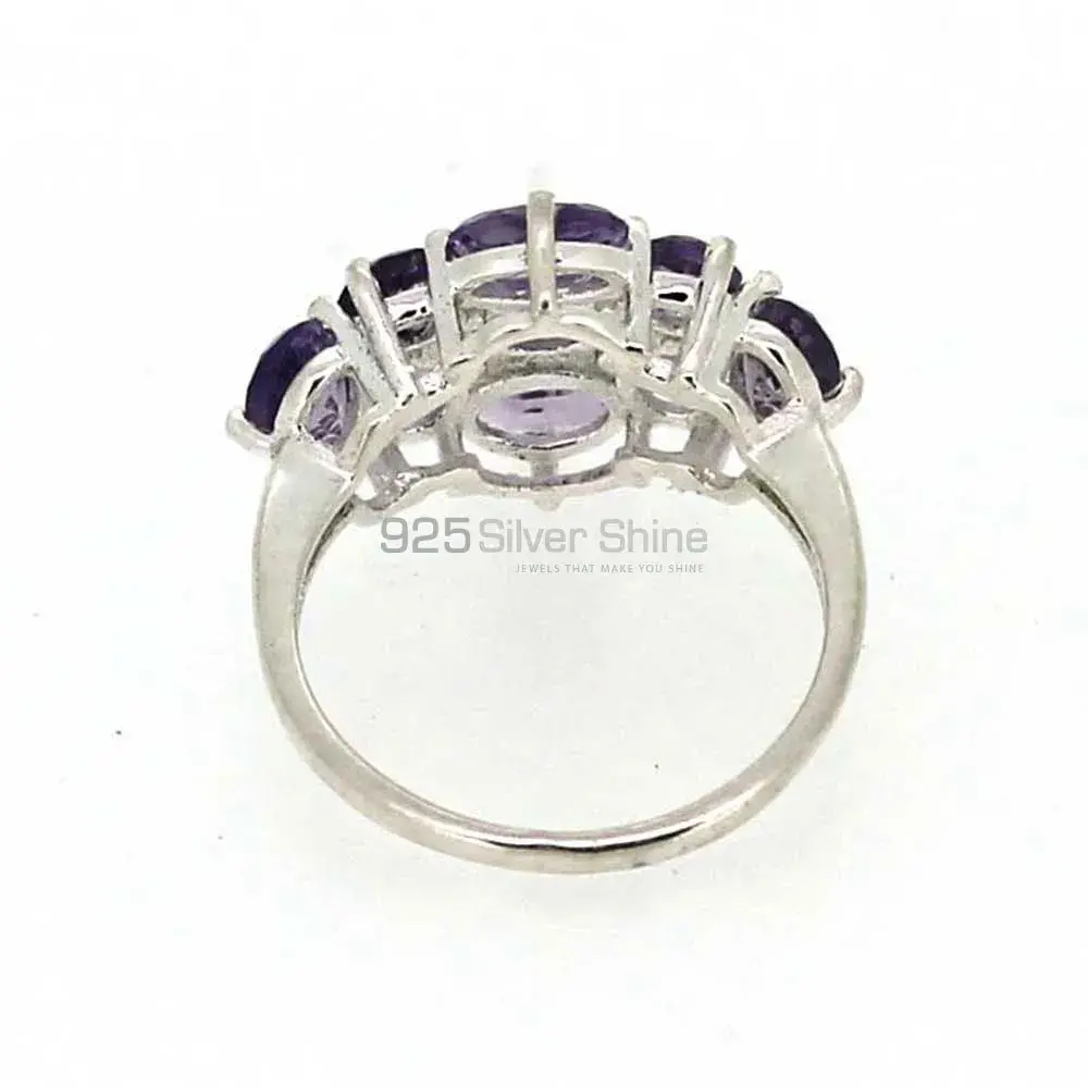 Genuine Amethyst Gemstone Ring In Sterling Silver 925SR01-2_4