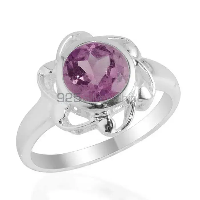 Sterling Silver Amethyst Cut Stone Rings 925SR2100