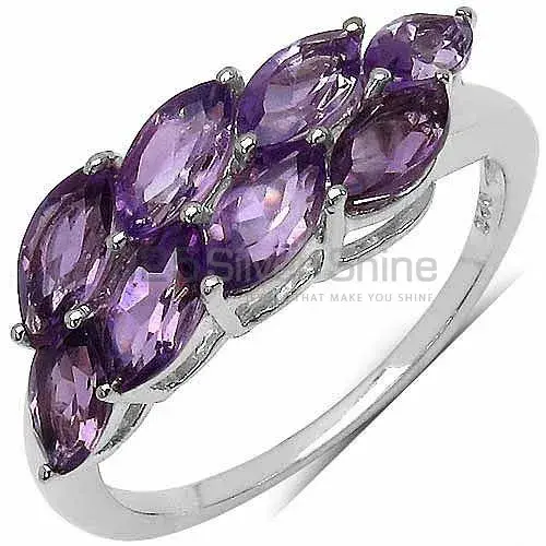 Genuine Amethyst Gemstone Rings In 925 Sterling Silver 925SR3279