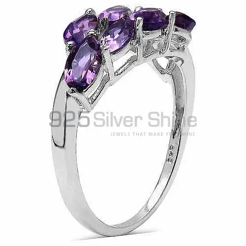 Genuine Amethyst Gemstone Rings In 925 Sterling Silver 925SR3279_0