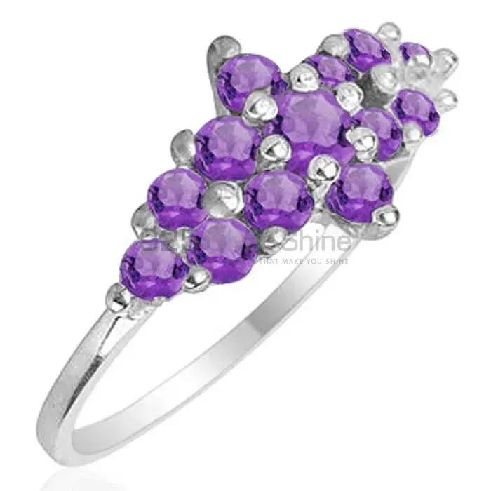 Genuine Amethyst Gemstone Rings In Fine 925 Sterling Silver 925SR1772