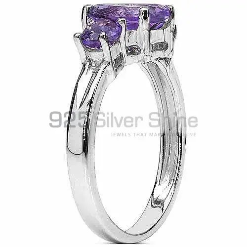 Genuine Amethyst Gemstone Rings Manufacturer In 925 Sterling Silver Jewelry 925SR3060_0