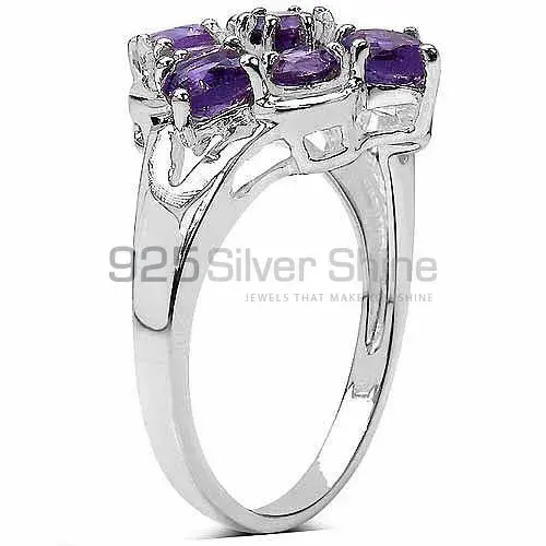Genuine Amethyst Gemstone Rings Suppliers In 925 Sterling Silver Jewelry 925SR3227_0