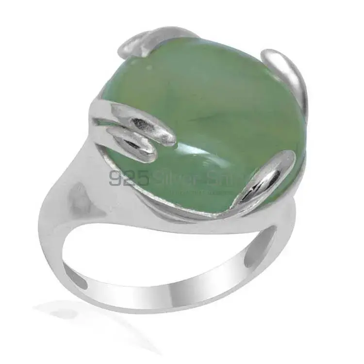 Natural Aventurine Gemstone Rings Manufacturer In 925 Sterling Silver Jewelry 925SR1943