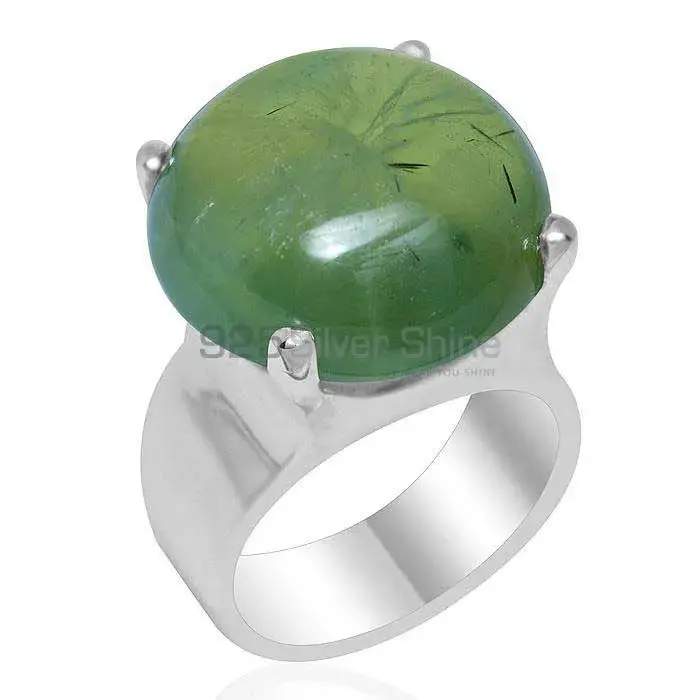 Genuine Aventurine Gemstone Rings Suppliers In 925 Sterling Silver Jewelry 925SR1939