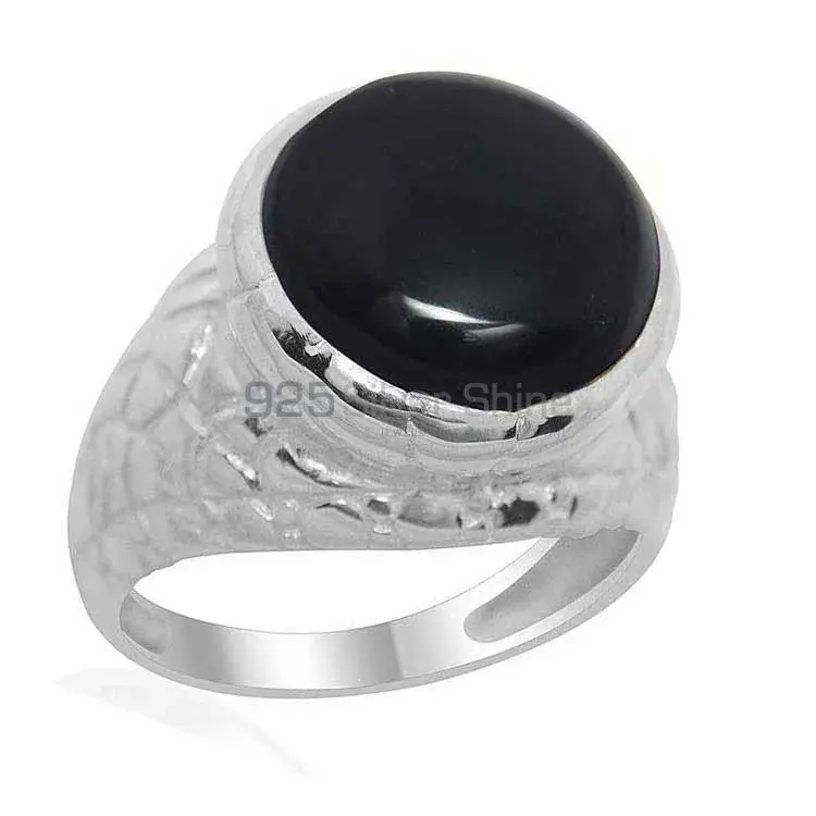 Genuine Black Onyx Gemstone Rings In 925 Sterling Silver Jewelry 925SR2179_0