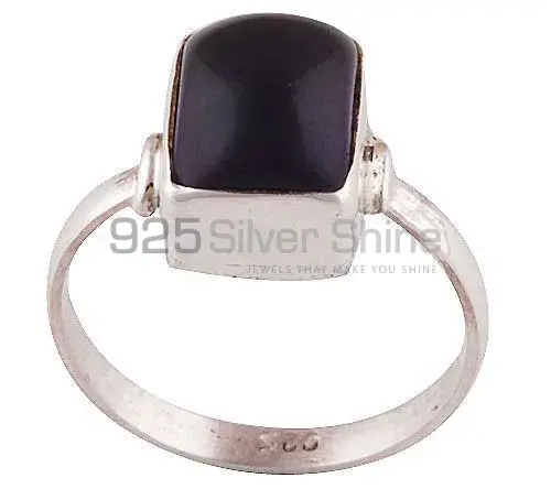 Genuine Black Onyx Gemstone Rings In 925 Sterling Silver Jewelry 925SR2820