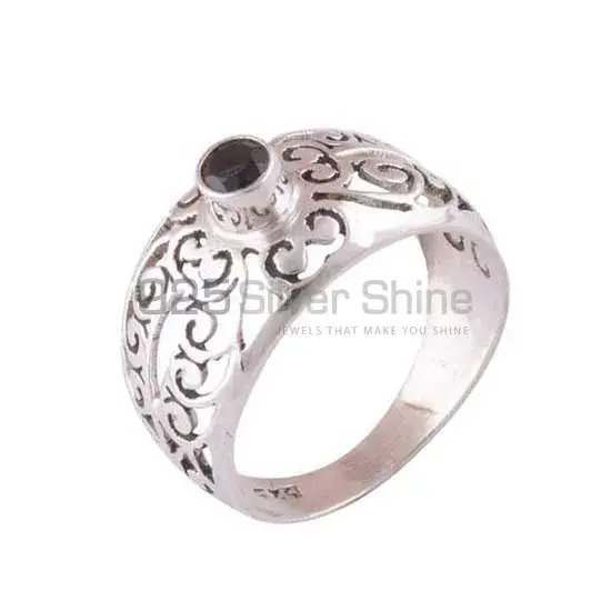 Genuine Black Onyx Gemstone Rings In 925 Sterling Silver Jewelry 925SR3976_1