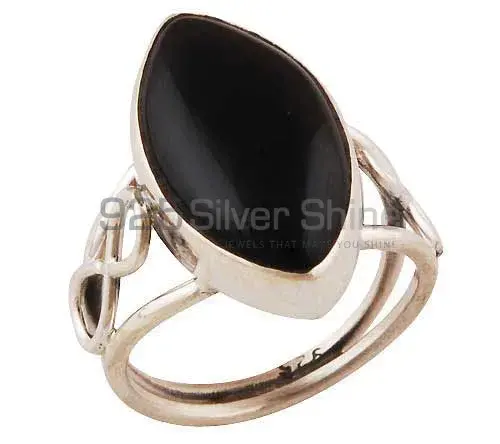 Genuine Black Onyx Gemstone Rings In 925 Sterling Silver Jewelry 925SR2744