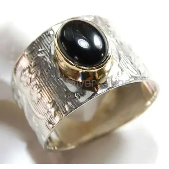 Genuine Black Onyx Gemstone Rings In 925 Sterling Silver Jewelry 925SR3706