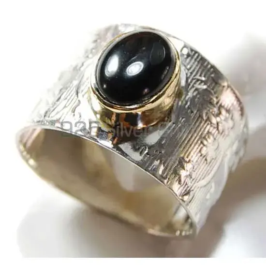 Genuine Black Onyx Gemstone Rings In 925 Sterling Silver Jewelry 925SR3706_1