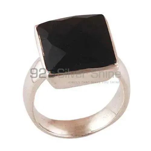 Genuine Black Onyx Gemstone Rings In 925 Sterling Silver Jewelry 925SR3464