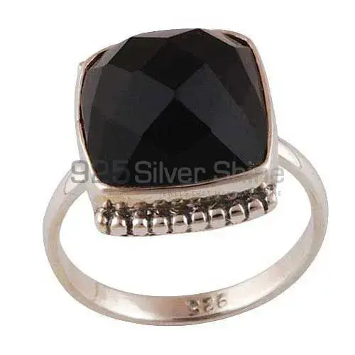 Genuine Black Onyx Gemstone Rings In 925 Sterling Silver Jewelry 925SR4052