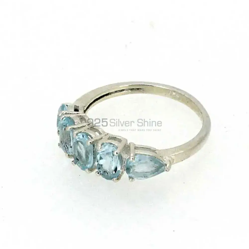 Genuine Blue Topaz Gemstone Ring In 925 Silver 925SR07-1_0