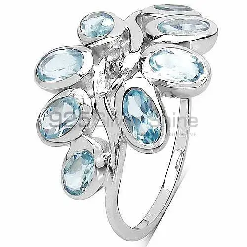 Genuine Blue Topaz Gemstone Rings In 925 Sterling Silver 925SR3185_0