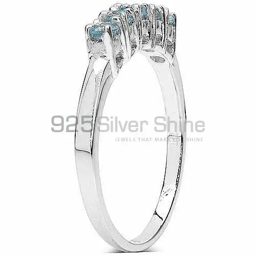 Genuine Blue Topaz Gemstone Rings Manufacturer In 925 Sterling Silver Jewelry 925SR3139_0