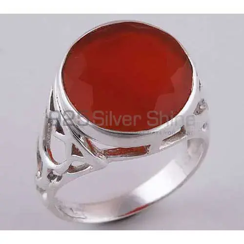 Genuine Carnelian Gemstone Rings In Fine 925 Sterling Silver 925SR3873