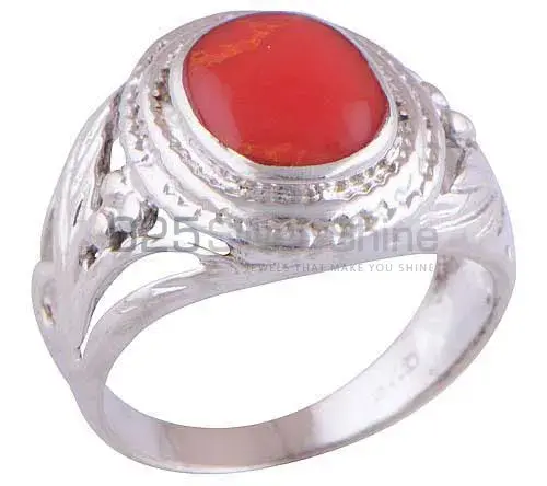 Genuine Carnelian Gemstone Rings Manufacturer In 925 Sterling Silver Jewelry 925SR2902