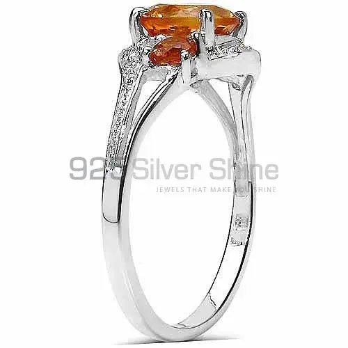 Sterling Silver Citrine Rings For Women's 925SR3230_0