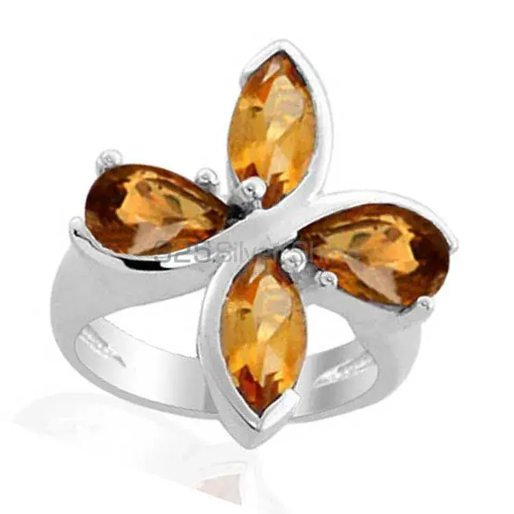 Genuine Citrine Gemstone Rings In 925 Sterling Silver 925SR1991_0