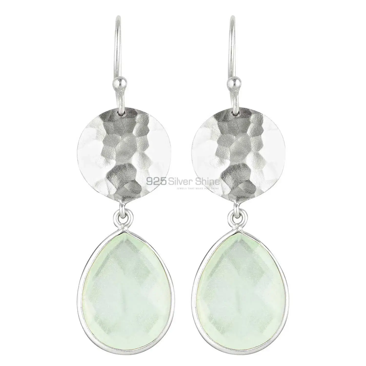 Genuine Crystal Gemstone Earrings In 925 Sterling Silver 925SE1845