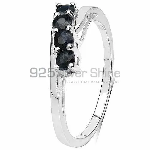 Genuine Dyed Sapphire Gemstone Rings Suppliers In 925 Sterling Silver Jewelry 925SR3133_0