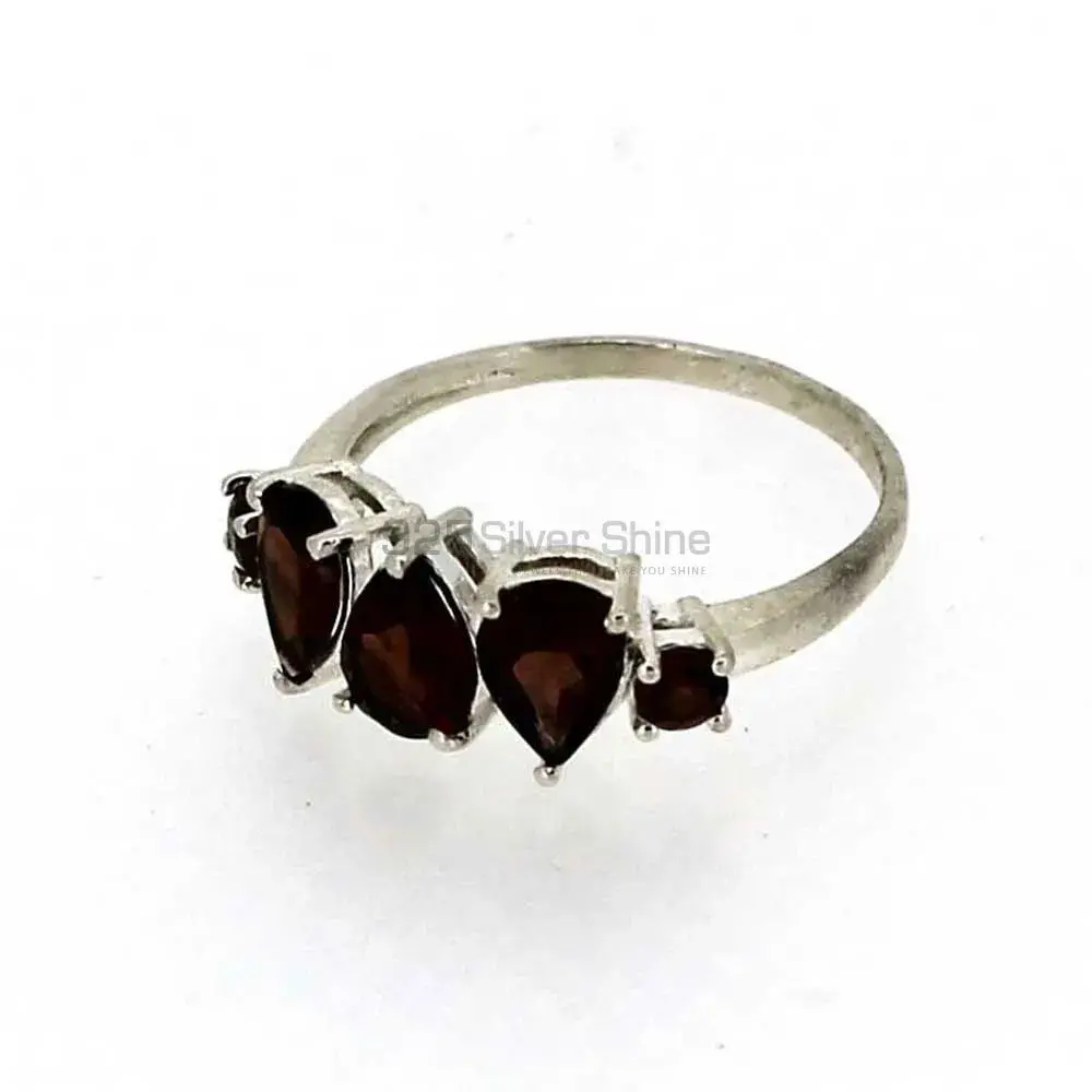Genuine Garnet Gemstone Handmade Ring In Sterling Silver 925SR03-2_1