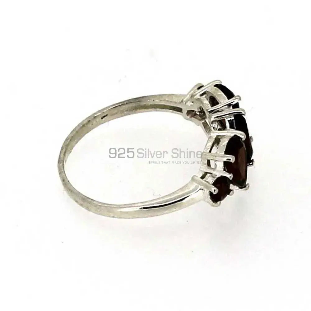 Genuine Garnet Gemstone Handmade Ring In Sterling Silver 925SR03-2_3
