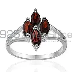 Genuine Garnet Gemstone Rings In 925 Sterling Silver Jewelry 925SR2021