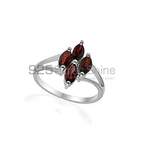 Genuine Garnet Gemstone Rings Exporters In 925 Sterling Silver Jewelry 925SR2021_0