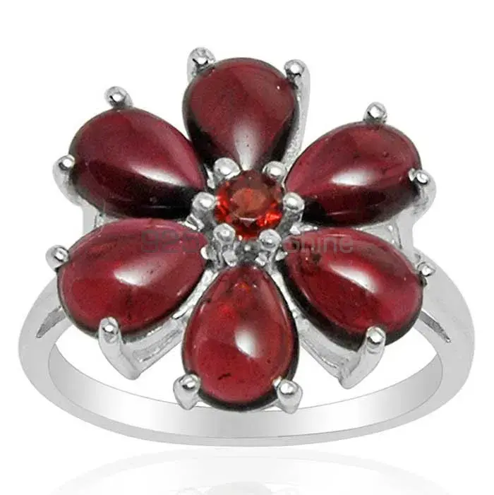 Genuine Garnet Gemstone Rings In 925 Sterling Silver 925SR1450_0