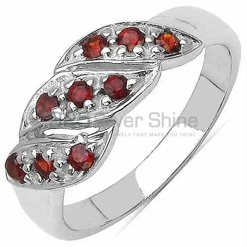 Genuine Garnet Gemstone Rings In 925 Sterling Silver 925SR3106